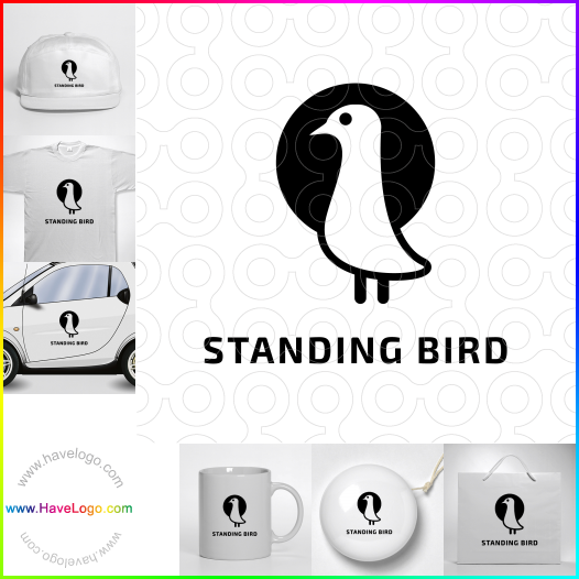 Compra un diseño de logo de Standing Bird 65365