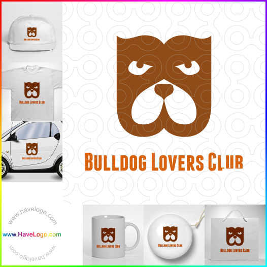 Compra un diseño de logo de bulldog 9560