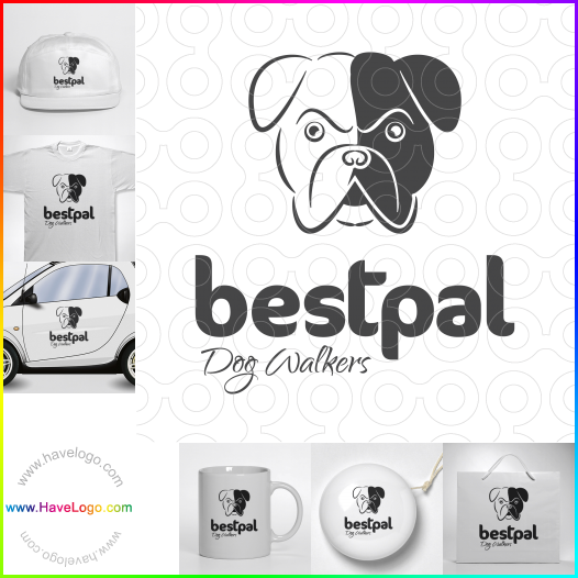 Acheter un logo de promeneur de chiens - 33692
