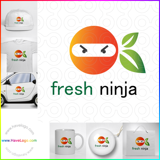 Compra un diseño de logo de ninja fresco 64930