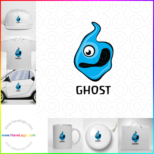Compra un diseño de logo de fantasma 4741