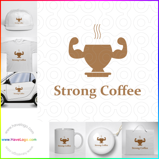 Compra un diseño de logo de café de la calle 47443