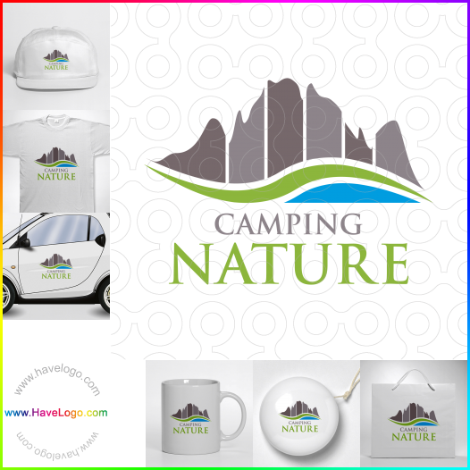 Compra un diseño de logo de Camping Naturaleza 65594