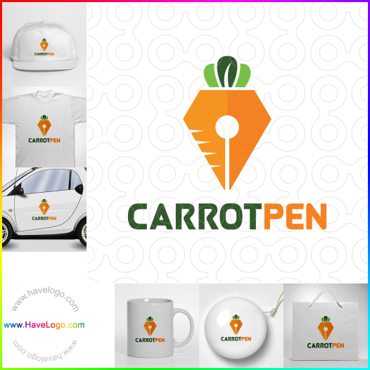 Acheter un logo de Stylo à carotte - 67322