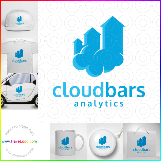 Compra un diseño de logo de Cloud Bars Analytics 64170