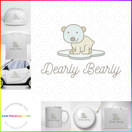 Compra un diseño de logo de Dearly Bearly 60852