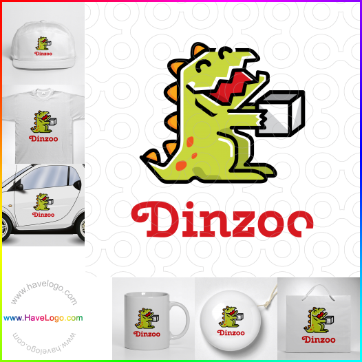 Compra un diseño de logo de Dinzoo 60464
