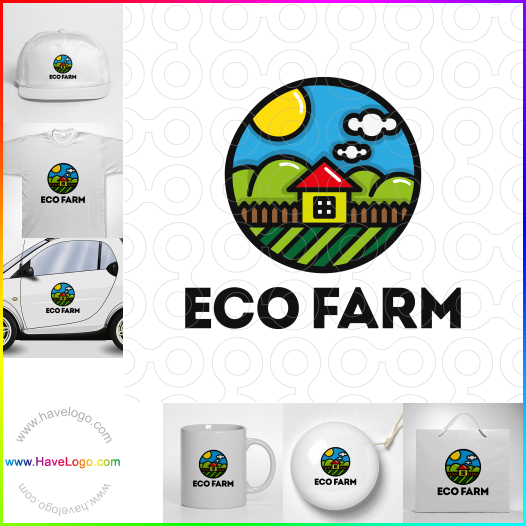 Compra un diseño de logo de Eco Farm 61032
