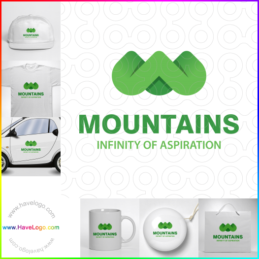 Compra un diseño de logo de Montañas 60851