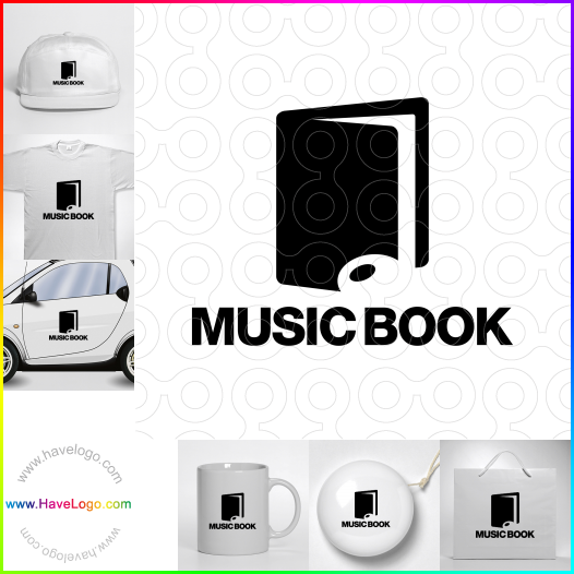 Compra un diseño de logo de Libro de música 66172