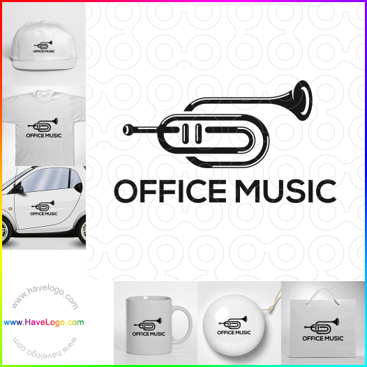 Compra un diseño de logo de Office Music 65541