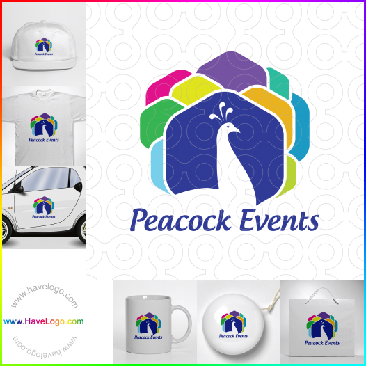Koop een Peacock Events logo - ID:62821