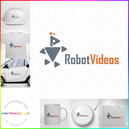 Compra un diseño de logo de Videos de robots 60960