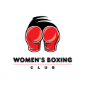 logo de Club de boxeo para mujeres