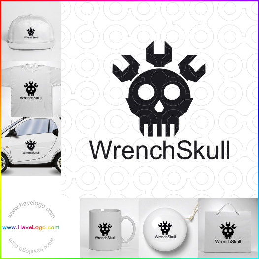 Acquista il logo dello Wrench Skull 63631