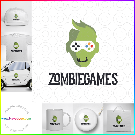 Compra un diseño de logo de Zombie Games 60602