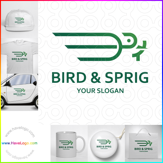 Compra un diseño de logo de bird & sprig 61145