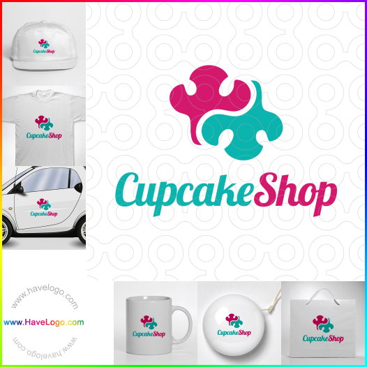 Koop een zelfgemaakte cupcakes logo - ID:49964