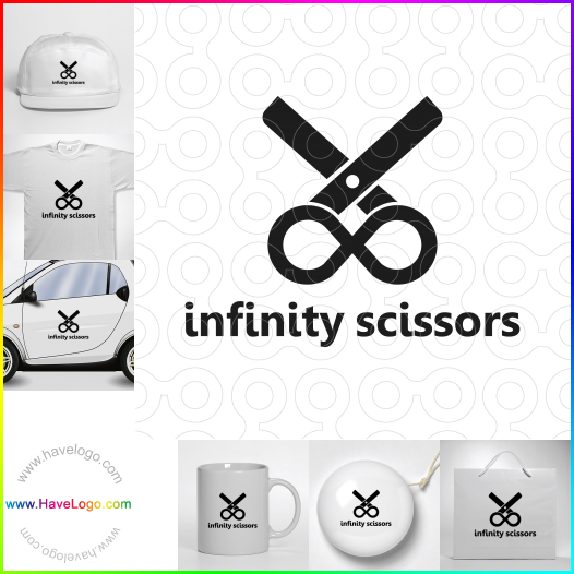 Compra un diseño de logo de Infinity Scissors 63419
