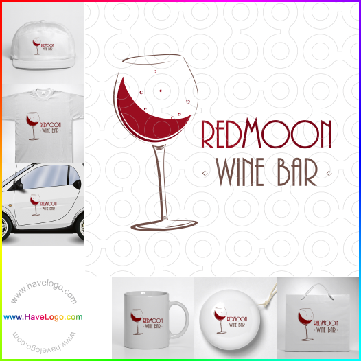 Koop een wijnglas logo - ID:25981