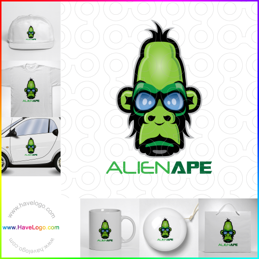 Compra un diseño de logo de Alien Ape 64304