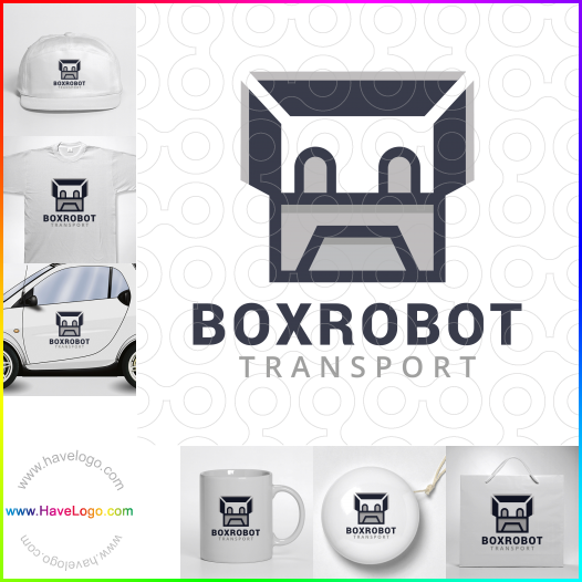 Compra un diseño de logo de Robot de caja 60934