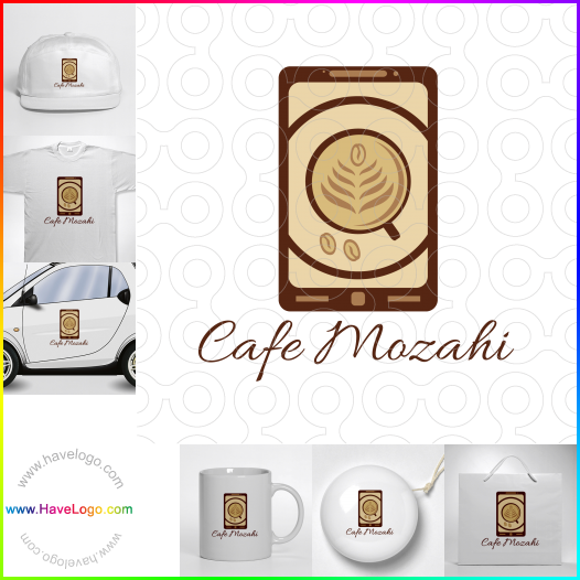 Koop een Cafe Mozahi logo - ID:62815