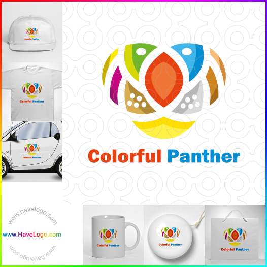 Koop een Kleurrijke Panther logo - ID:60426