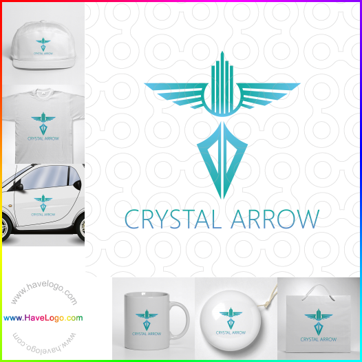 Compra un diseño de logo de Crystal Arrow 66381