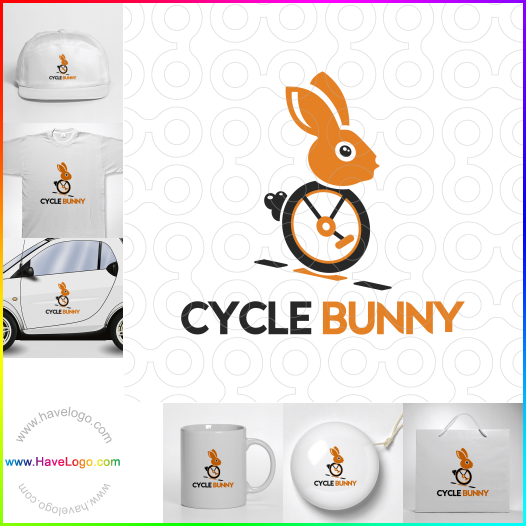 Compra un diseño de logo de Cycle Bunny 66928