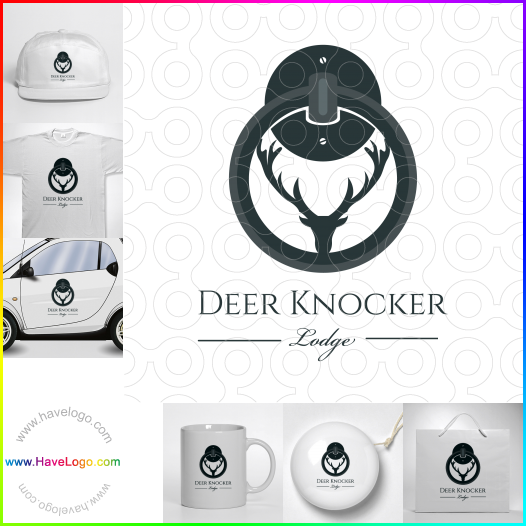 Compra un diseño de logo de Deer Knocker 63486