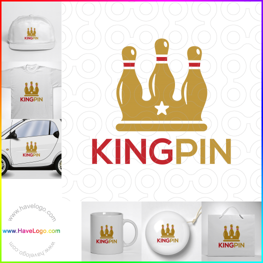 Compra un diseño de logo de King Pin 65905