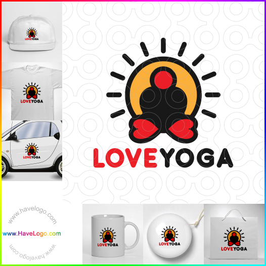 Koop een Love Yoga logo - ID:66579