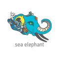 logo de Elefante marino