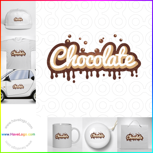 Compra un diseño de logo de helado de chocolate 44429
