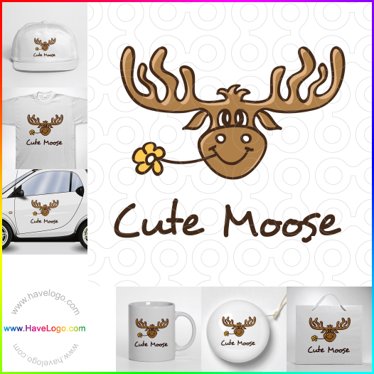 Compra un diseño de logo de ciervos 13078