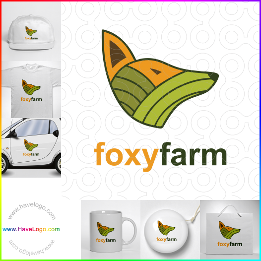 Compra un diseño de logo de foxy farm 64327
