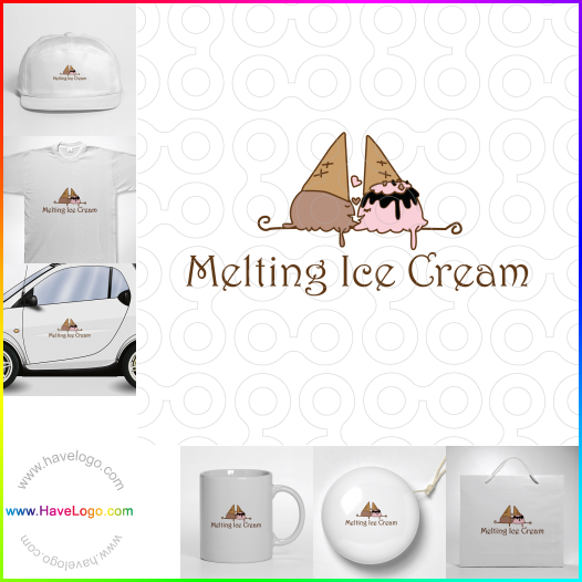Compra un diseño de logo de marca de helados 52152