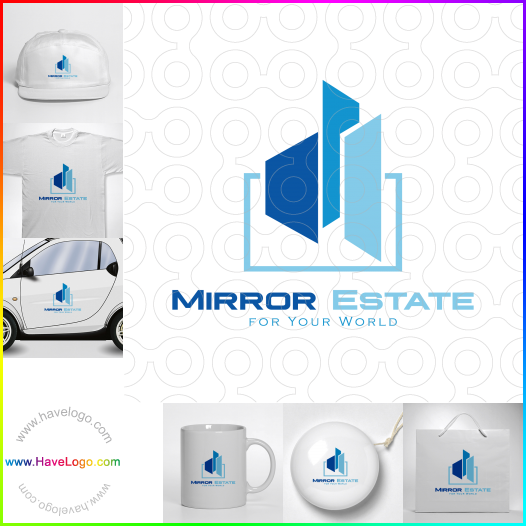 Acheter un logo de miroir immobilier - 65332