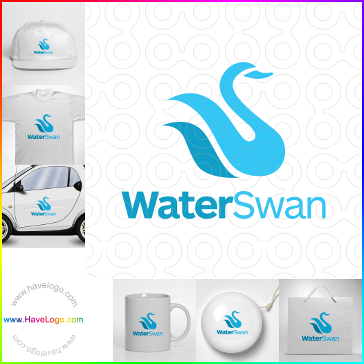 Compra un diseño de logo de cisne de agua 65292
