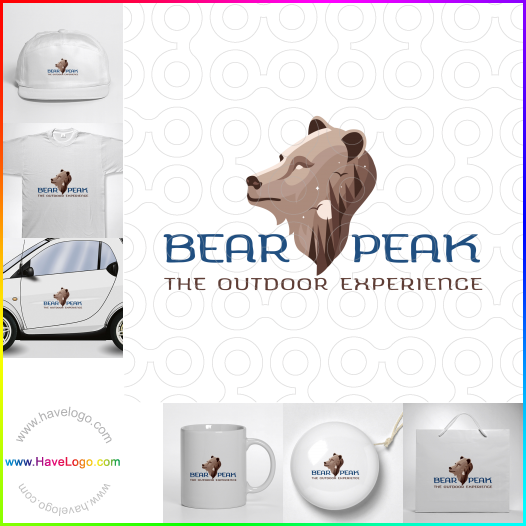 Compra un diseño de logo de Bear Peak 60456
