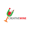Creatieve wijn Logo
