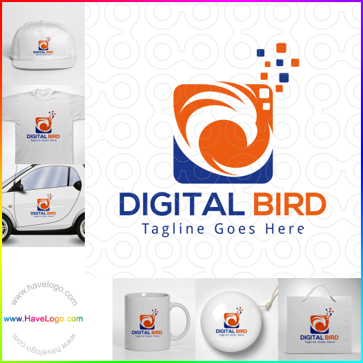 Compra un diseño de logo de Digital Bird 62813