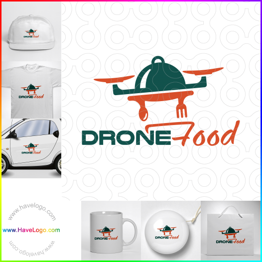 Compra un diseño de logo de Drone Food 60957