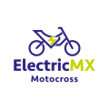 logo de Motocross MX eléctrico