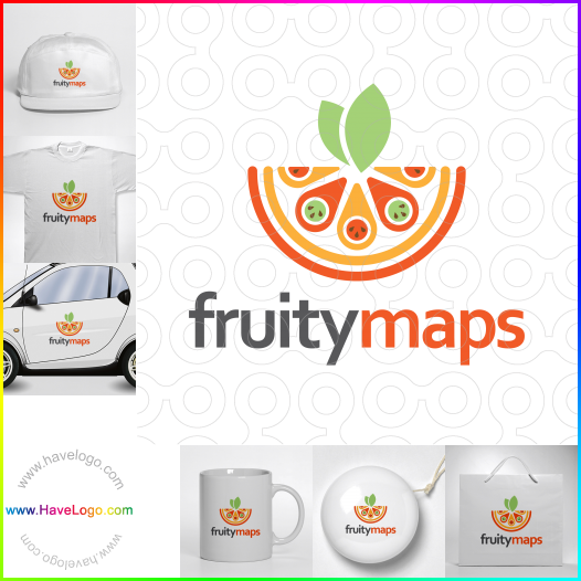 Compra un diseño de logo de Mapas frutales 61803