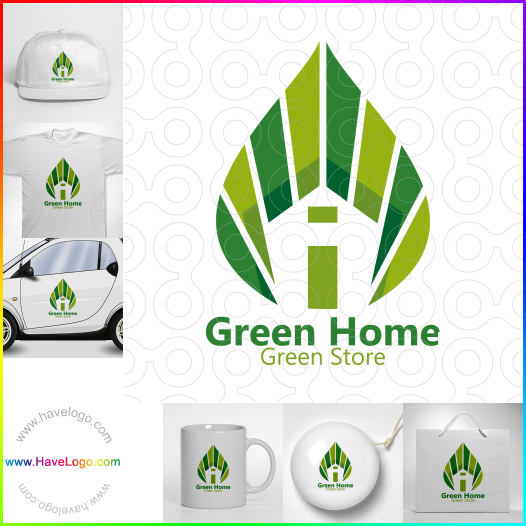 Compra un diseño de logo de Green Home 65869
