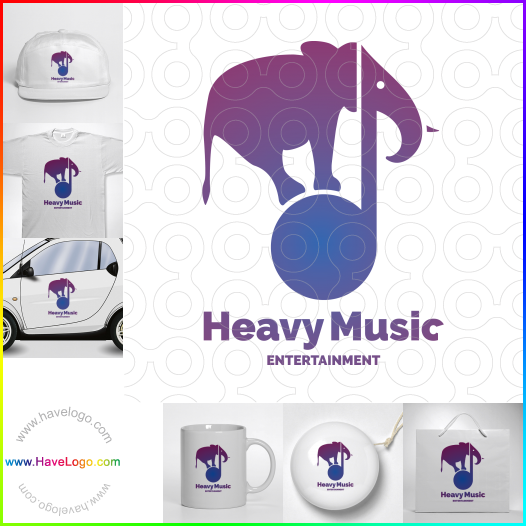 Compra un diseño de logo de Heavy Music Entertainment 61045
