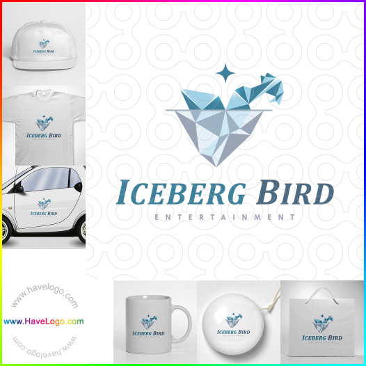 Compra un diseño de logo de Iceberg Bird 61889