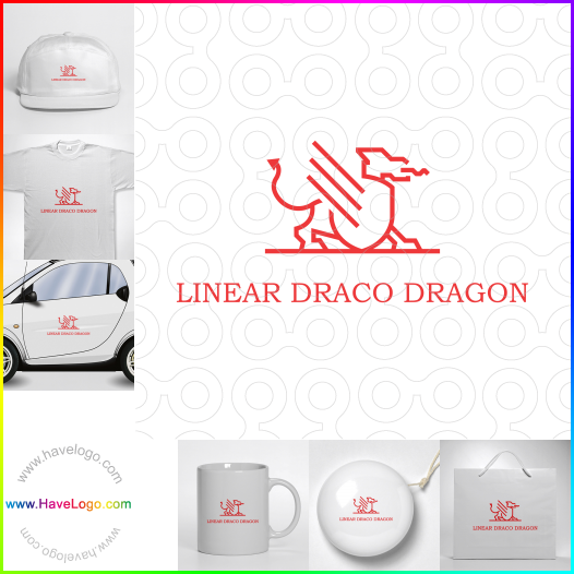 Acheter un logo de Draco Dragon linéaire - 59939